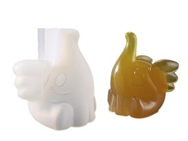 Molde silicona porta anillo elefante